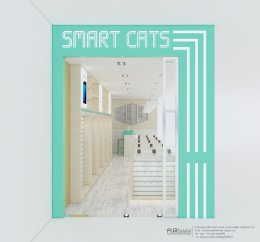 ออกแบบร้าน จำหน่ายมือถือ ร้าน SMART CATS ห้าง CK plaza อ.ปลวกแดง จ.ระยอง